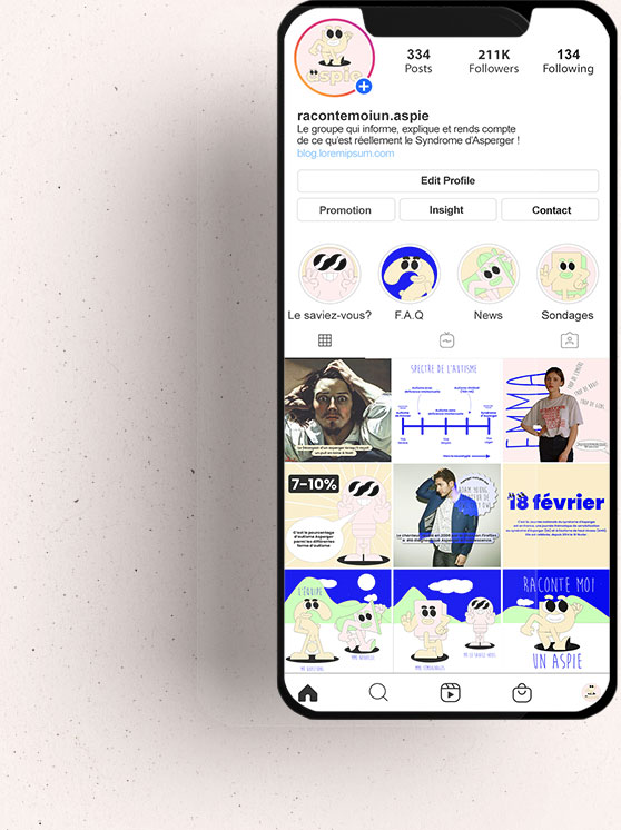 profil instagram raconte moi un aspie